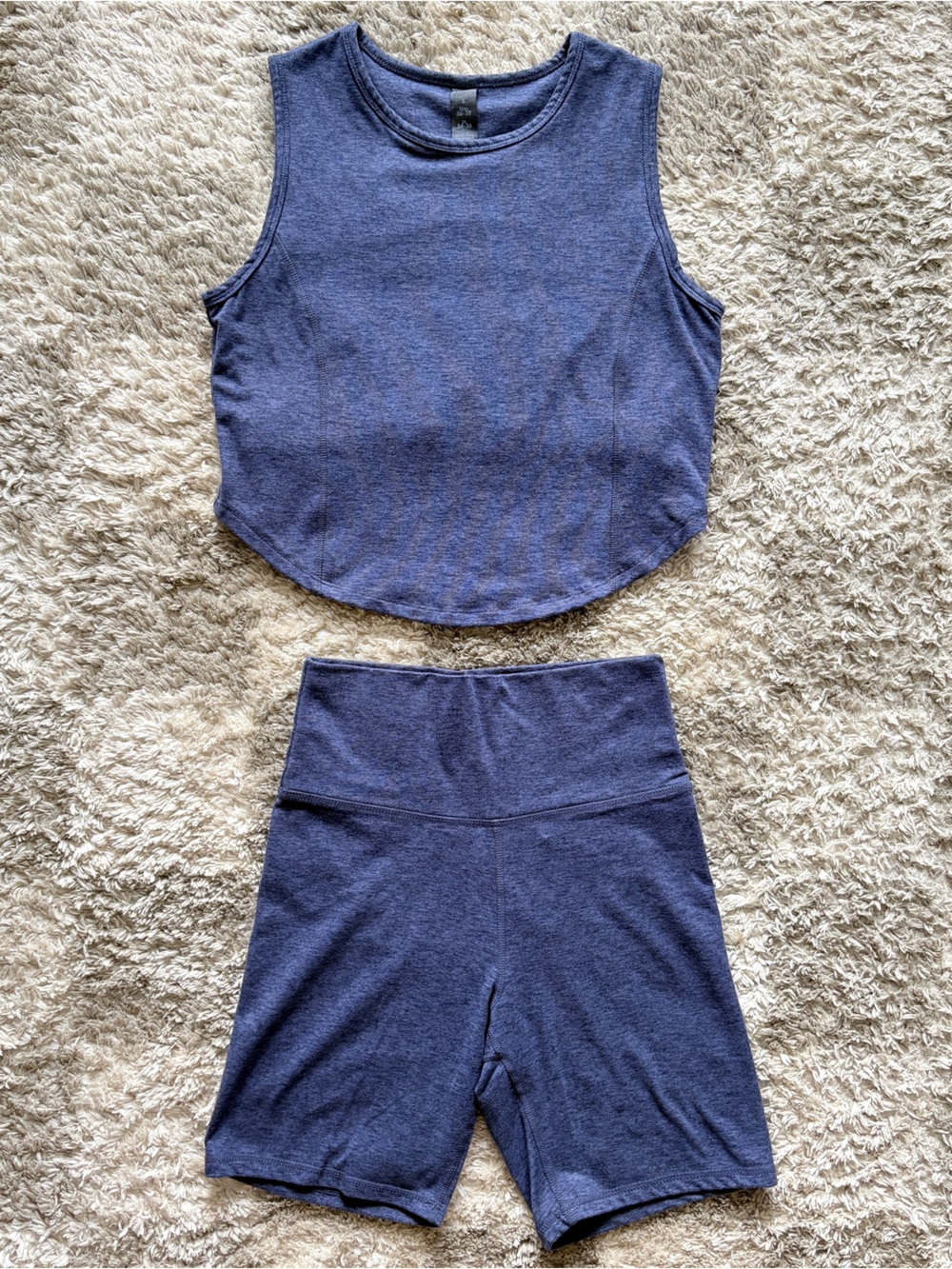 Zobha Navy Two-Piece Knit Set - Sleeveless Top & Skirt